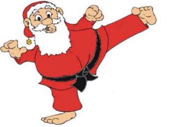 Karate-Weihnachtsmann