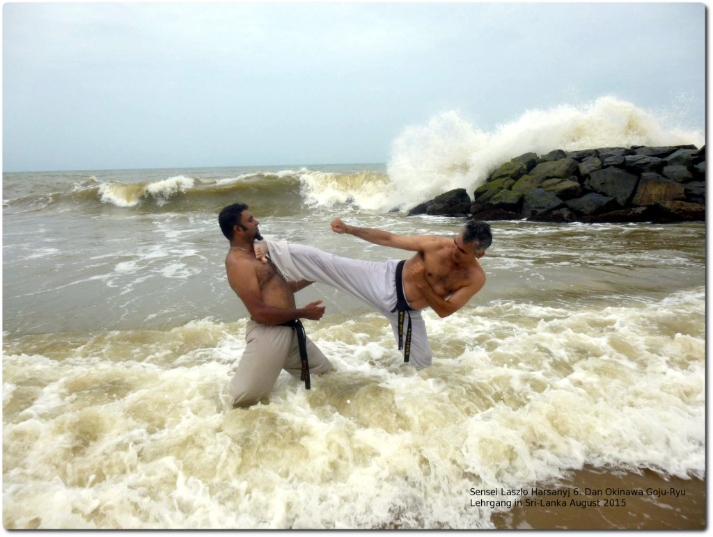 Karate-Duesseldorf-Sensei-Laszlo-Harsanyj-Sri-Lanka-2015-Sea