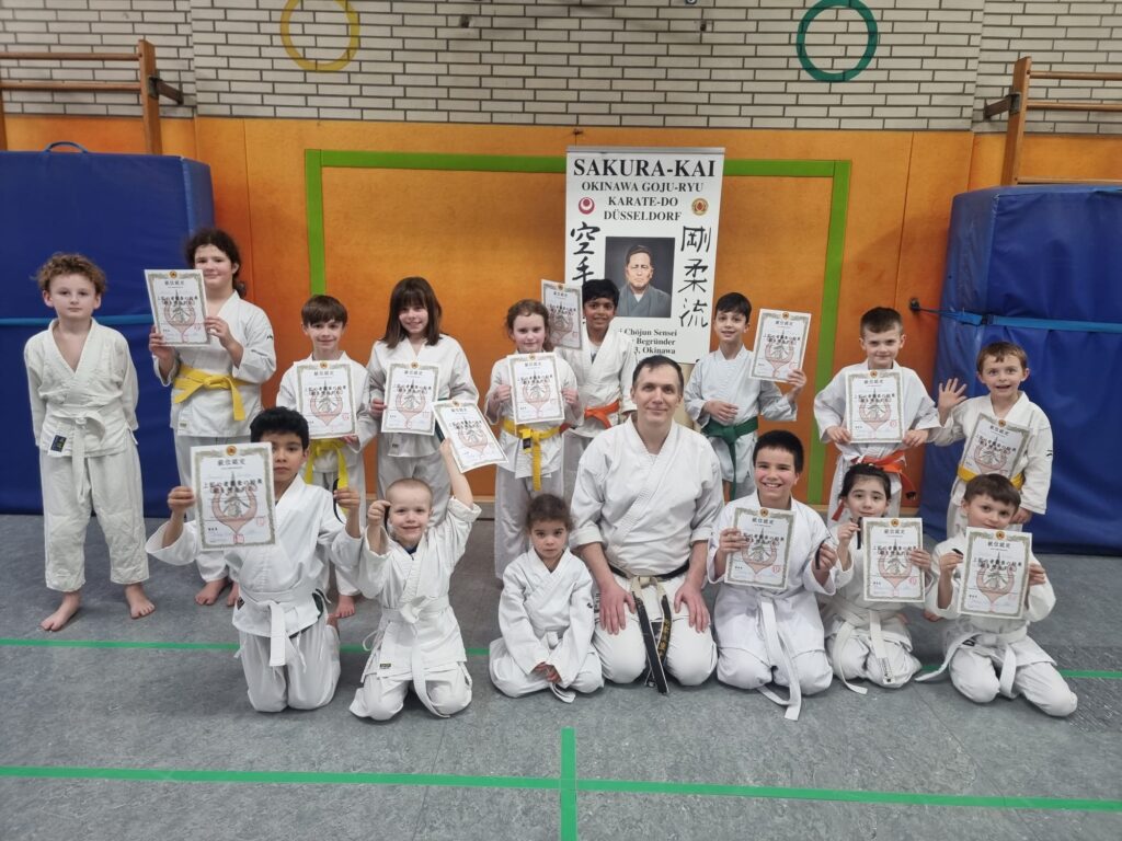 Sakura-Kai Karate Gürtelprüfung Kinder